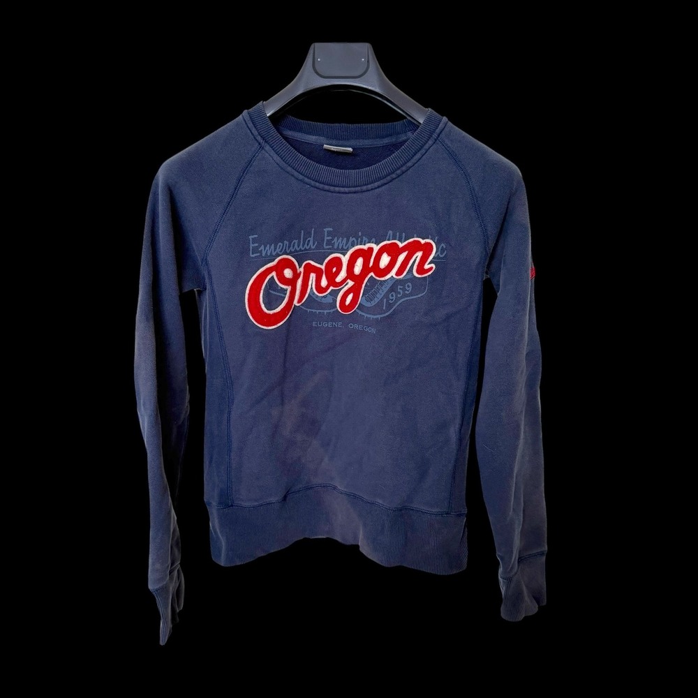 Nike Oregon‎ Emerald Empire Athletic Navy Blue Crewneck Sweatshirt Kids Medium
